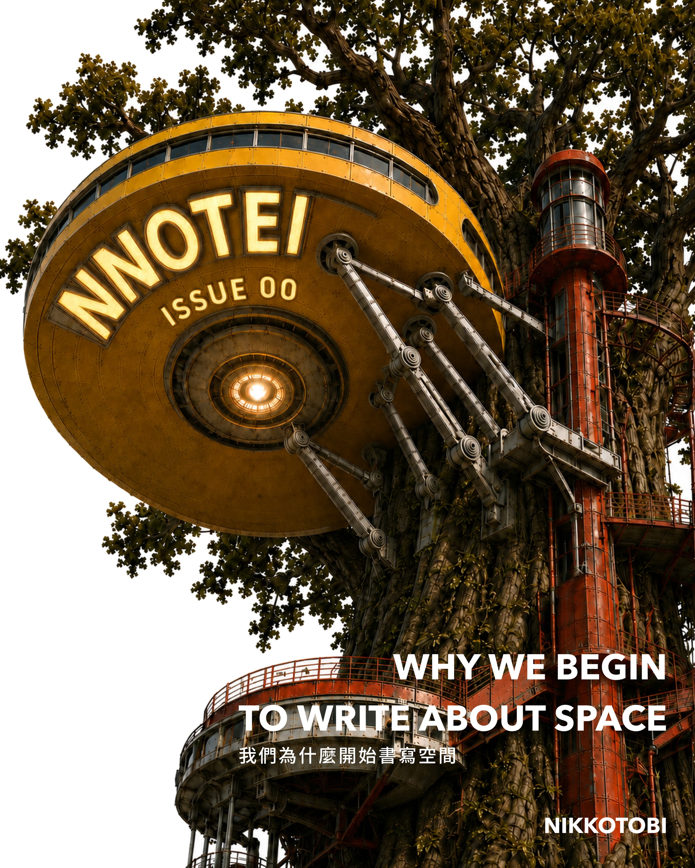 NNOTEI ISSUE 00《我們為什麼開始寫下空間》創刊號封面
